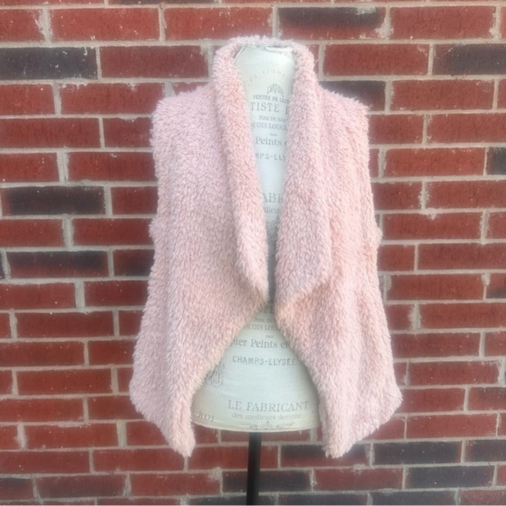 Calvin Klein Pink Faux Fur Jacket   HG